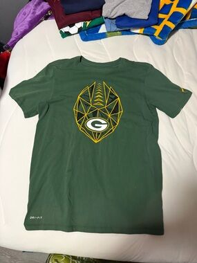 Nike Green Bay Packers Green Short Sleeve Tee